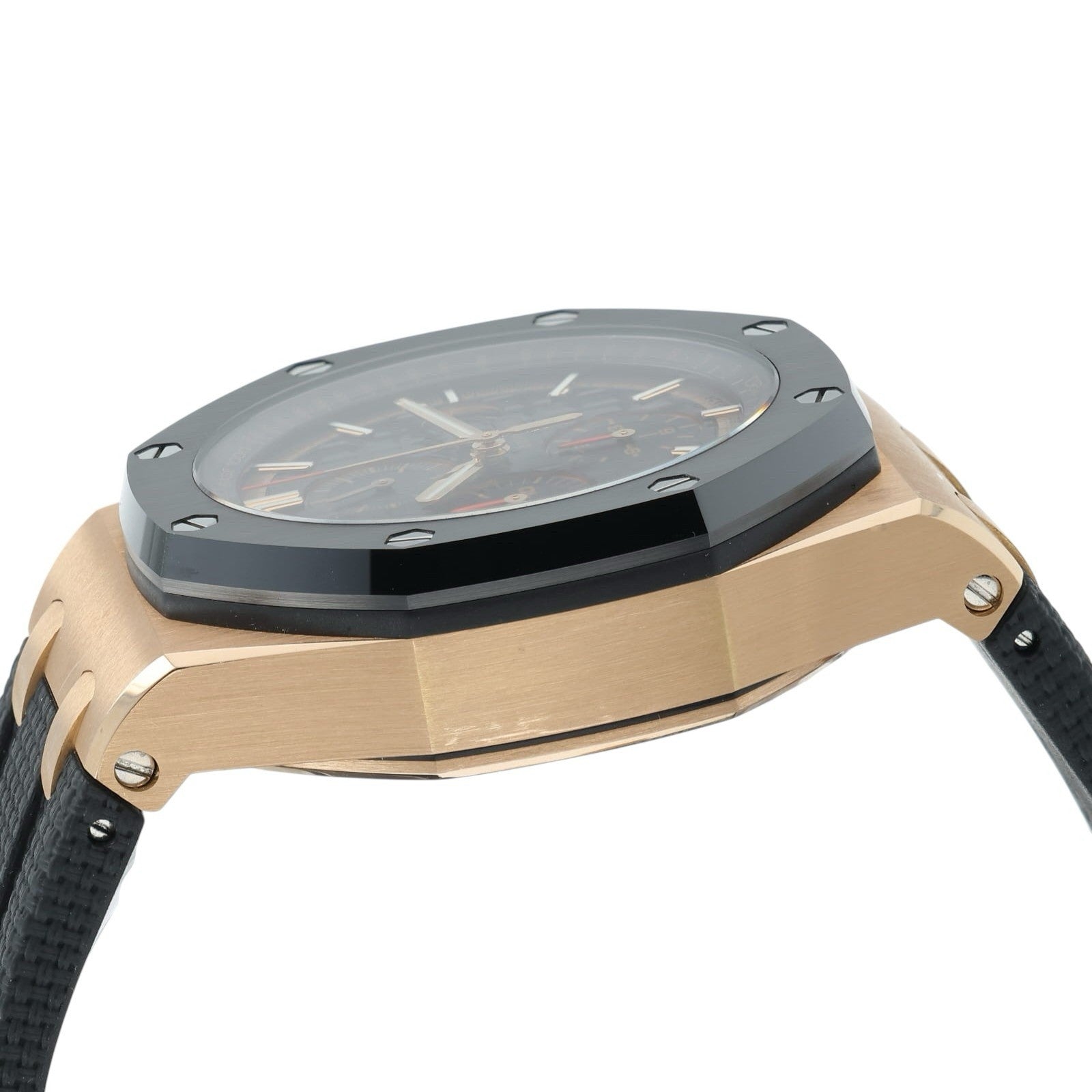 Audemars Piguet Royal Oak 18k Rose Gold Black Dial 44mm Automatic Mens 26401RO