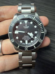 Tudor Pelagos Date Titanium Black Dial 42mm Auto Mens Watch 25600TN