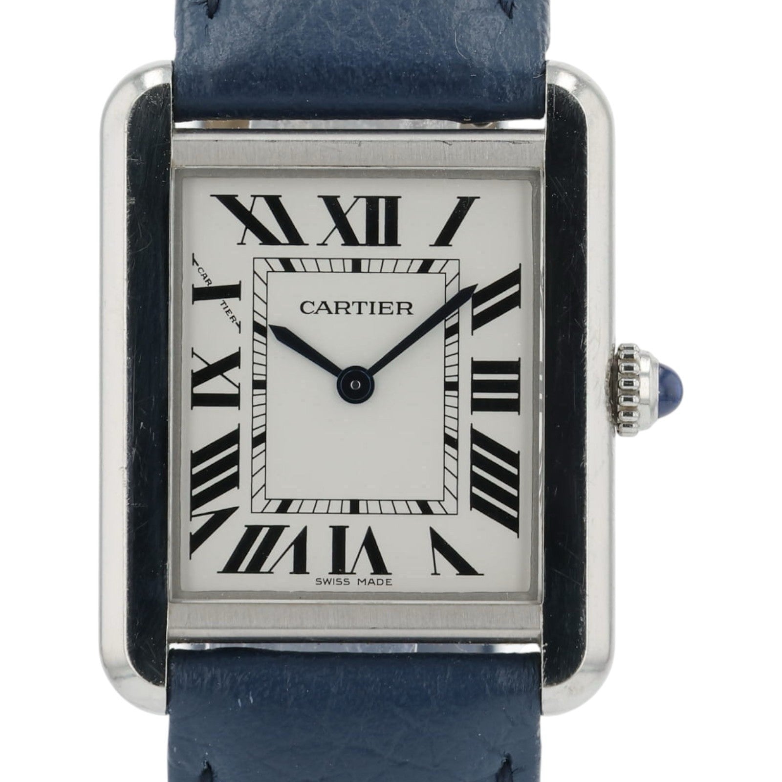 Cartier Tank Solo Silver Dial Stainless Steel 31x24mm Quartz Women’s WSTA0030