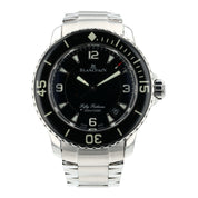 Blancpain Fifty Fathoms Stainless Steel Black Dial 45mm Automatic Men’s Watch