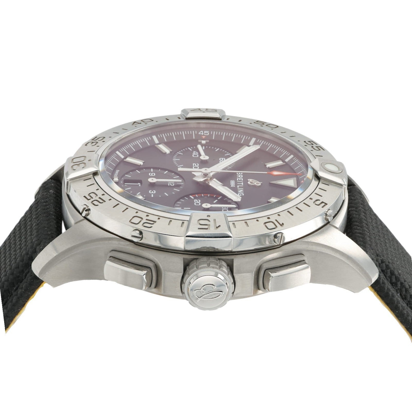 Breitling Avenger Chronograph Black Dial Steel 42mm Automatic Mens Watch AB0146