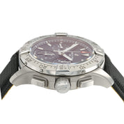 Breitling Avenger Chronograph Black Dial Steel 42mm Automatic Mens Watch AB0146