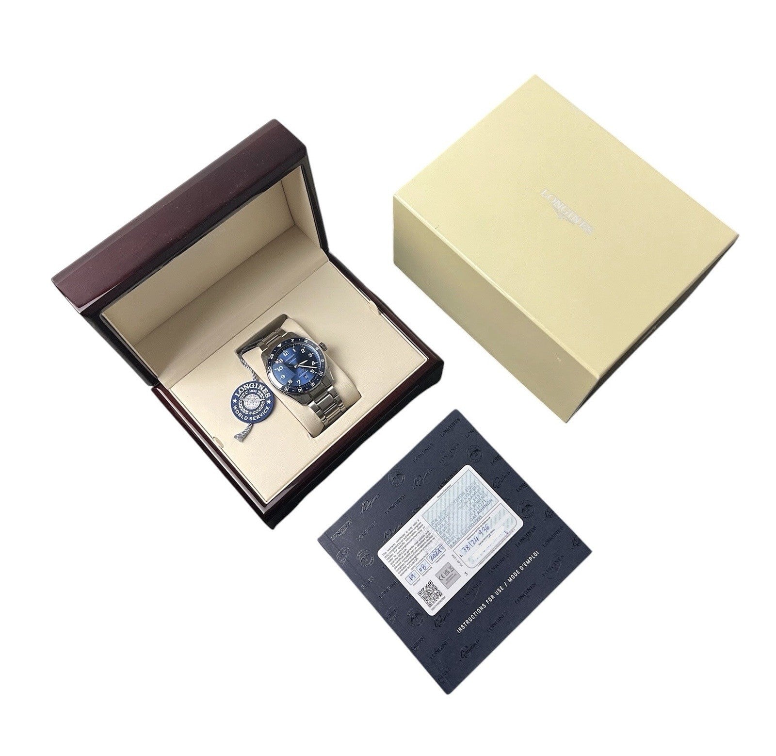 Longines Spirit Zulu Time Blue Dial Steel 42mm Automatic Men’s Watch L3.812.4