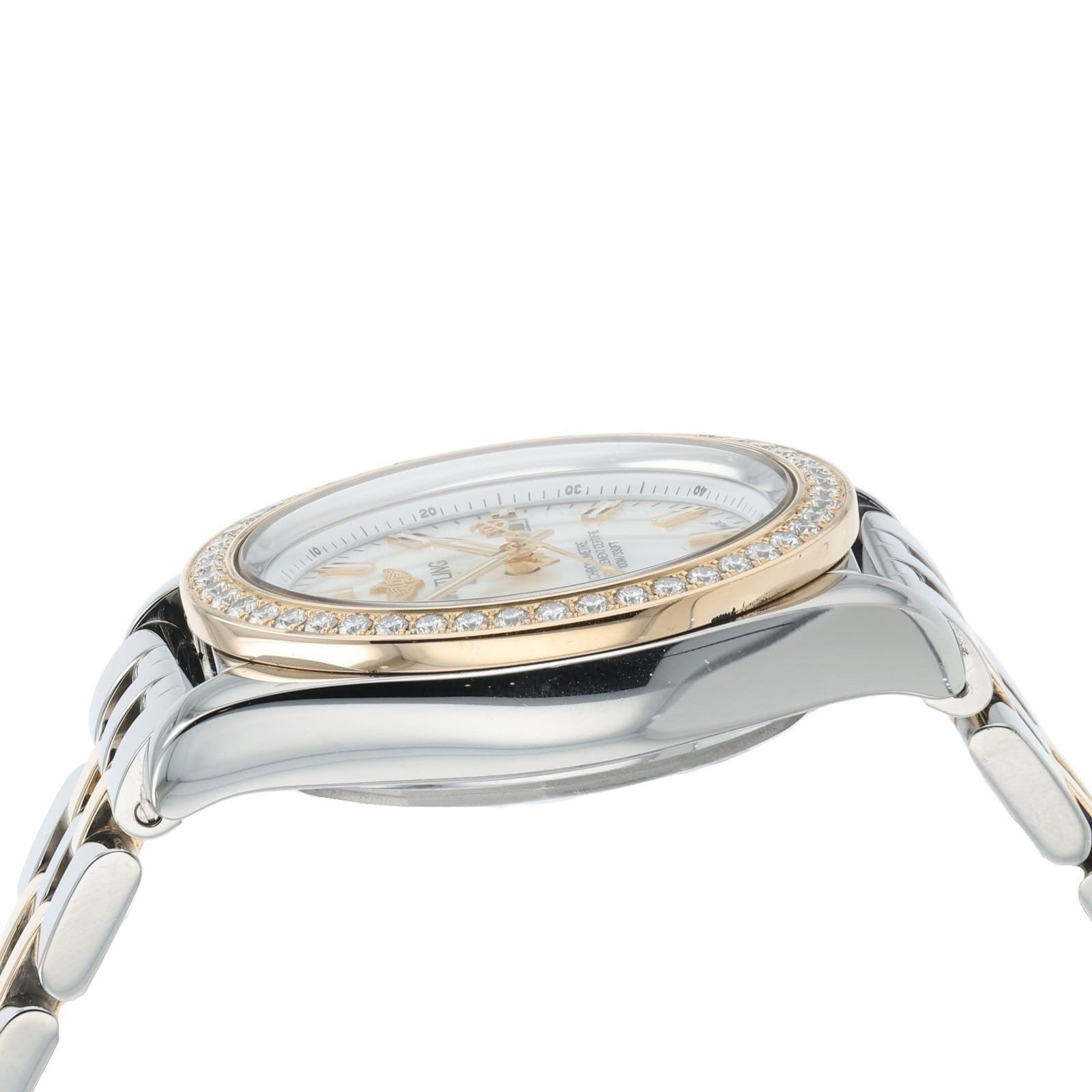 Breitling Ladies Galactic Sleek MOP Dial Gold & Steel 32mm Quartz Women’s C71330