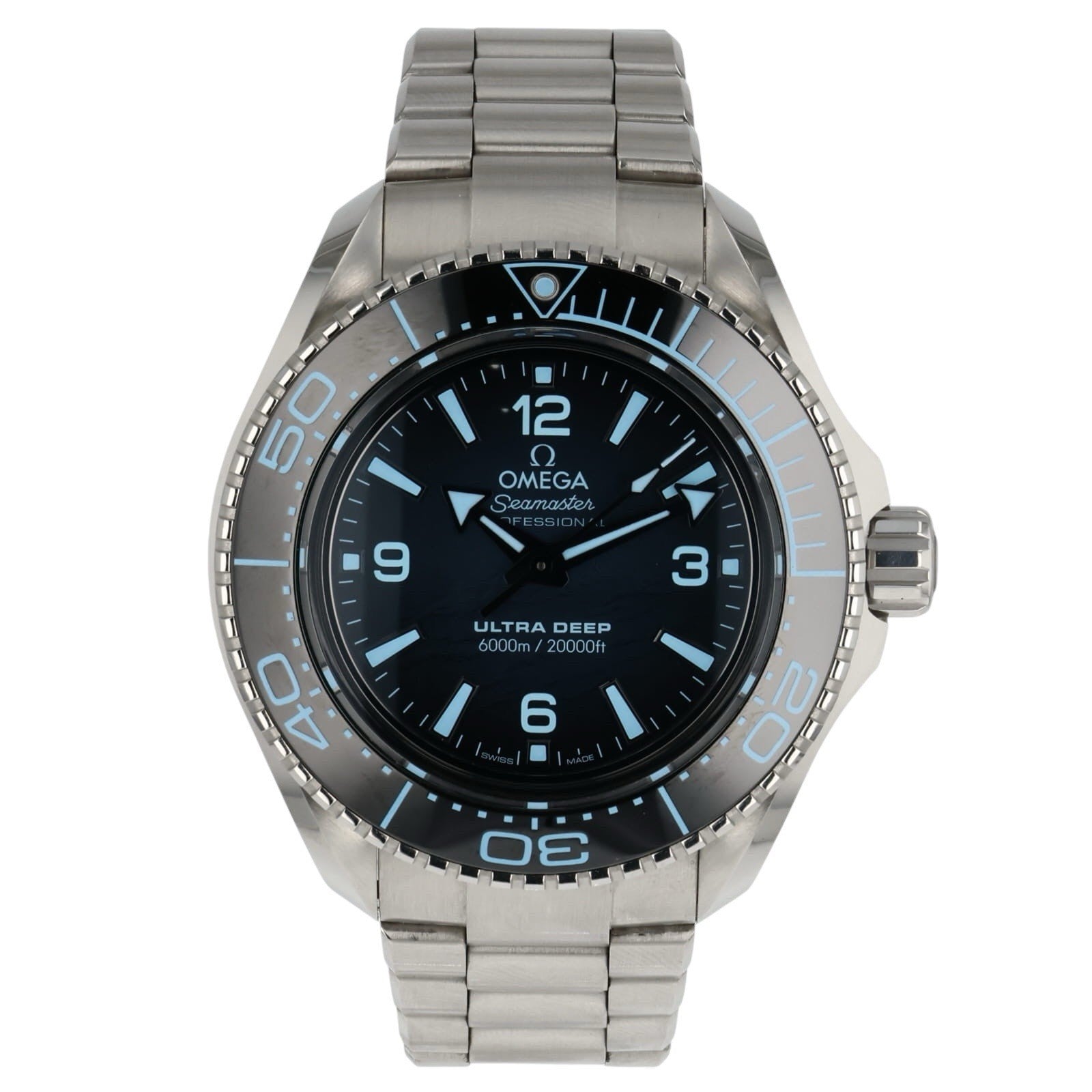 Omega Seamaster Ultra Deep Blue Dial 45.5mm Automatic Watch 215.30.46.21.03.001