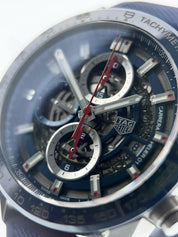 Tag Heuer Carrera Stainless Steel Skeleton Dial 43mm Automatic Mens CAR201T