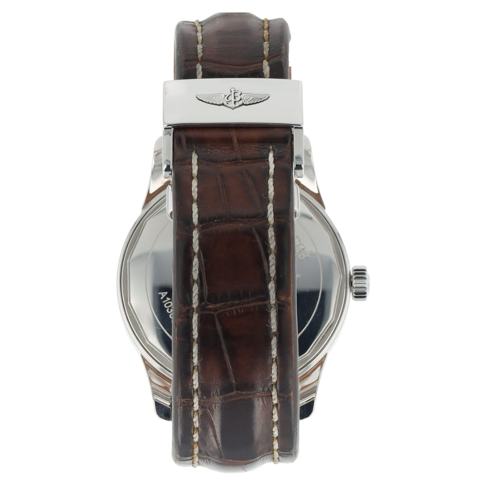 Breitling Transocean Stainless Steel Silver Dial 43mm Automatic Mens A10360