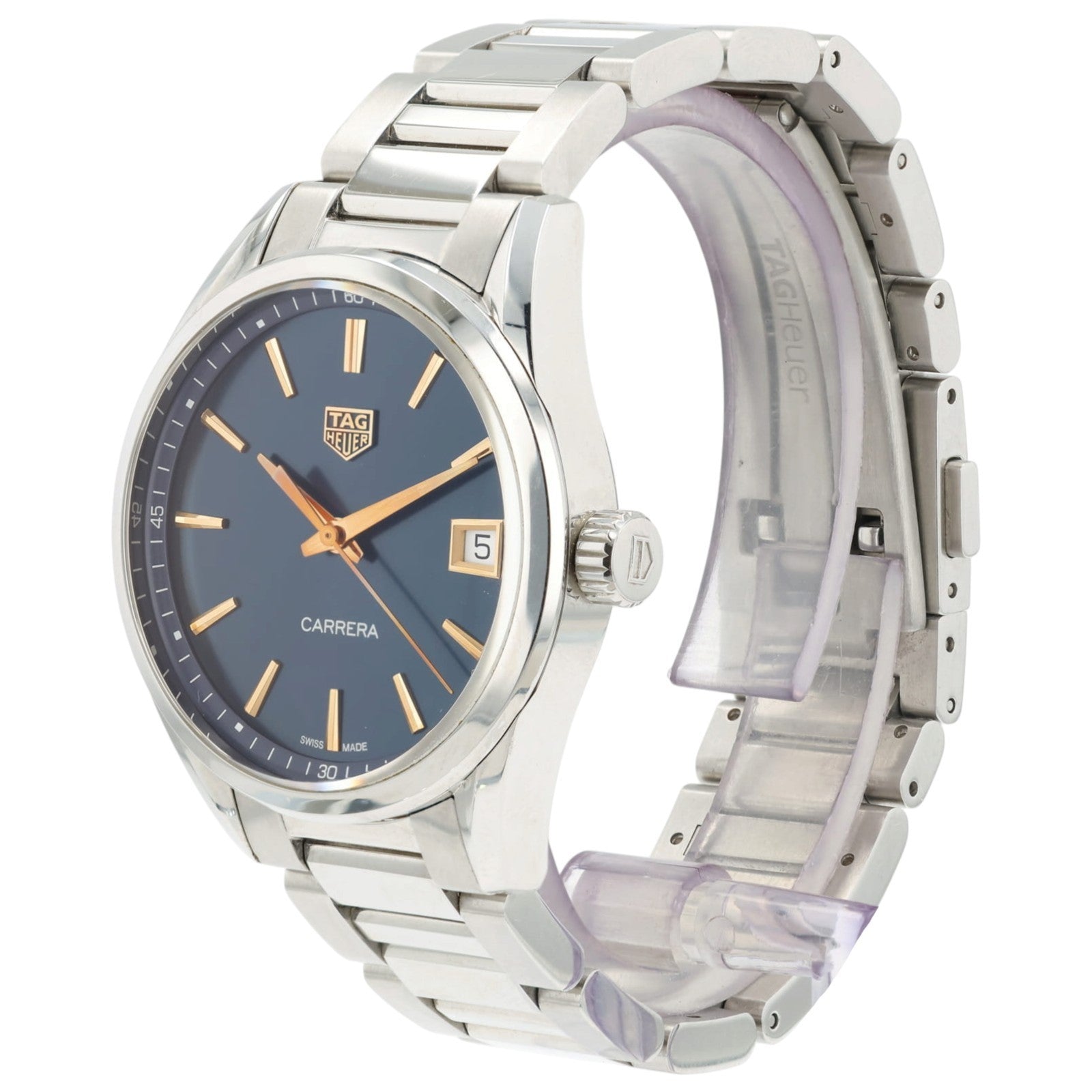 Tag Heuer Carrera Lady Blue Dial Stainless Steel 36mm Quartz Women's WBK1312