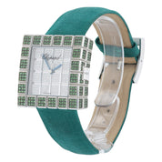 Chopard Ice Cube Diamond Paved Dial 18k White Gold Quartz Watch 7424/8