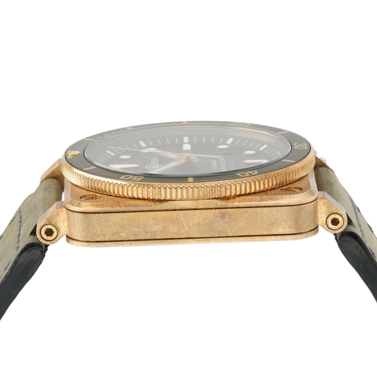 Bell & Ross Green Dial Date Bronze Green Dial 42mm Automatic Men’s Watch BR03