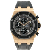 Audemars Piguet Royal Oak Offshore Rubber Clad Chrono Rose Gold Watch 25940OK