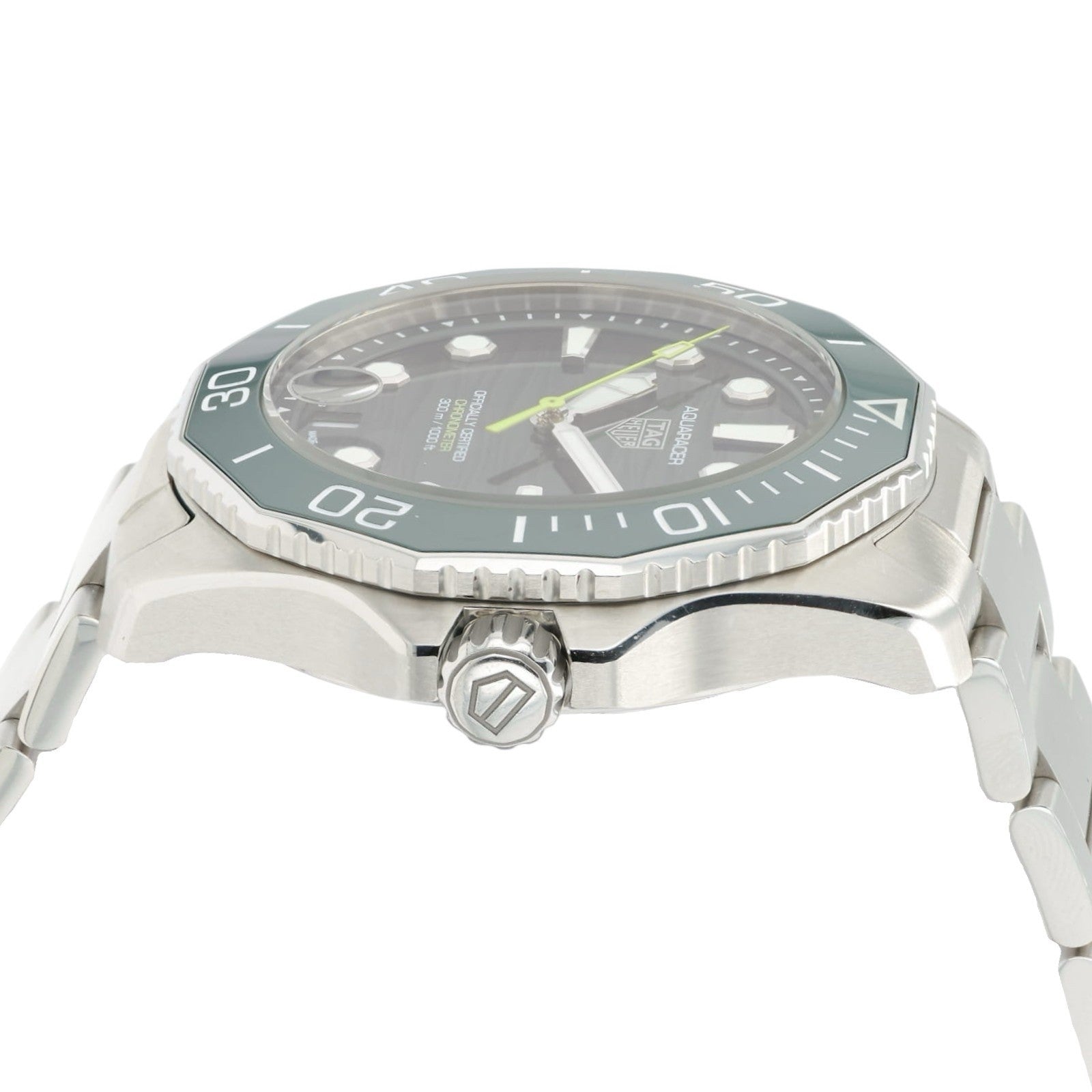 Tag Heuer Aquaracer Green Dial Stainless Steel 42mm Automatic Mens Watch WBP5116