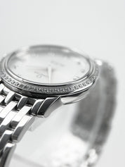 Omega De Ville Quartz Movement Watch 424.15.27.60.52.001 Factory Diamonds B&P