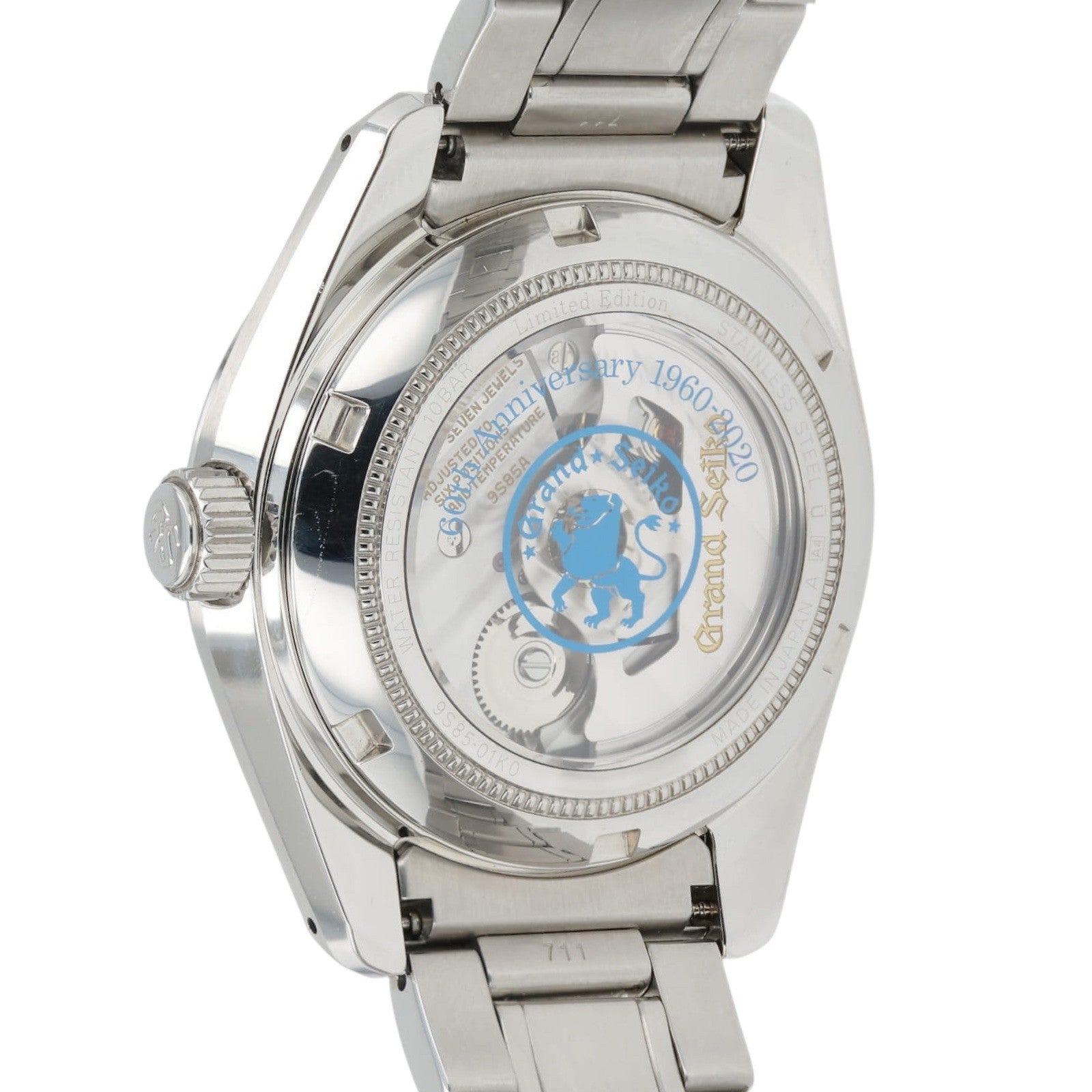 Grand Seiko Heritage Superman Blue Dial Steel 40mm Automatic Mens Watch SBGH281