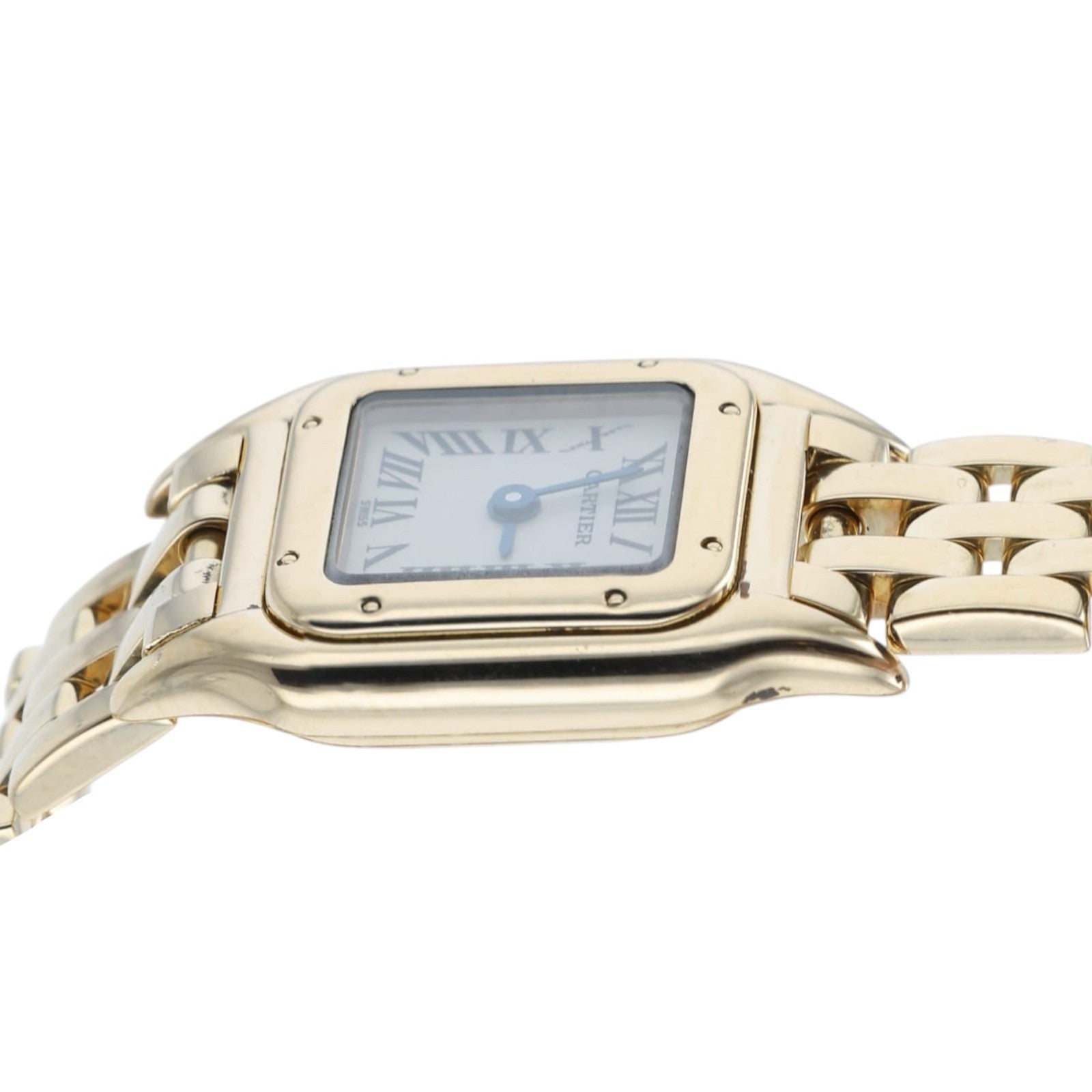 Cartier Panthere Mini White Dial 18k Gold 17mm Quartz Ladies Watch W25034B9