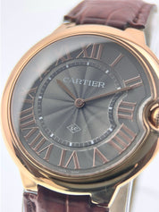 Cartier Ballon Bleu 18k Rose Gold Grey Dial 40mm Manual Wind Men’s WGBB0020