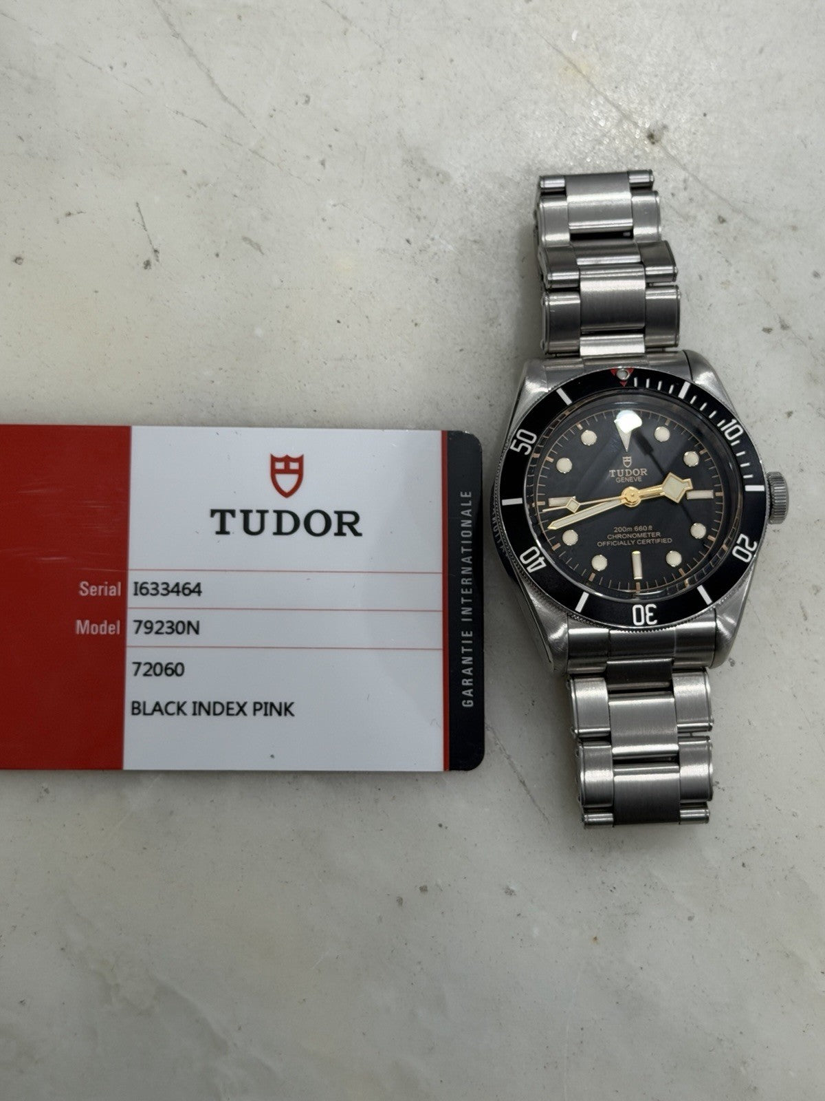 2018 Tudor Black Bay Heritage 79230N Stainless Steel Automatic 41mm Watch
