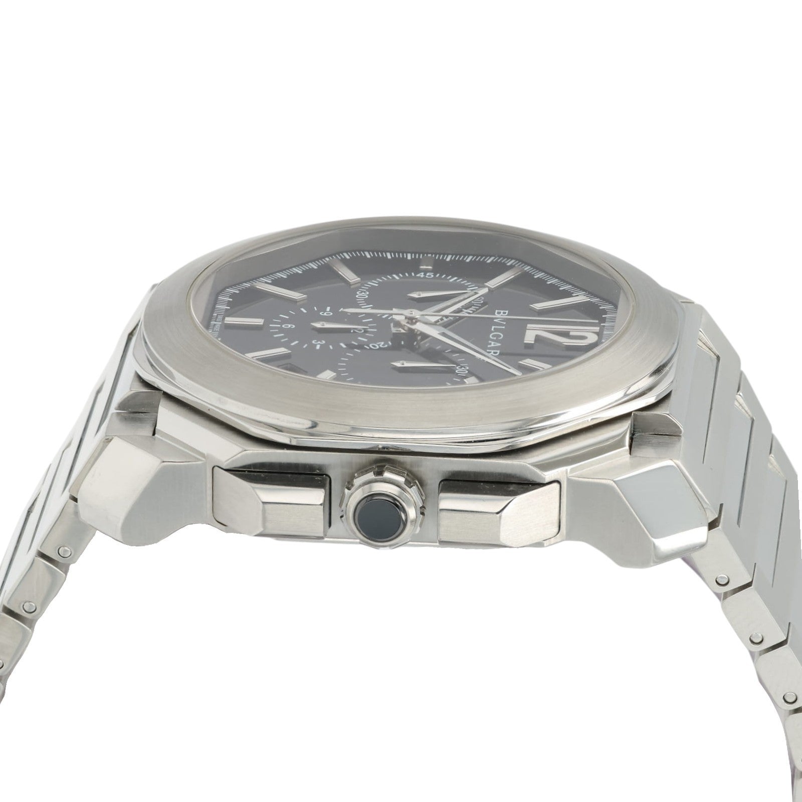 Bulgari Octo Chrono Black Dial Stainless Steel 41mm Automatic Mens BGO 41 S CH