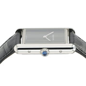 2023 Cartier Tank Must Black Dial Steel 25mm Quartz Unisex Watch WSTA0072