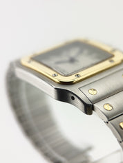Cartier Santos Galbee Gold & Steel Off White Dial Quartz Unisex Watch 187901