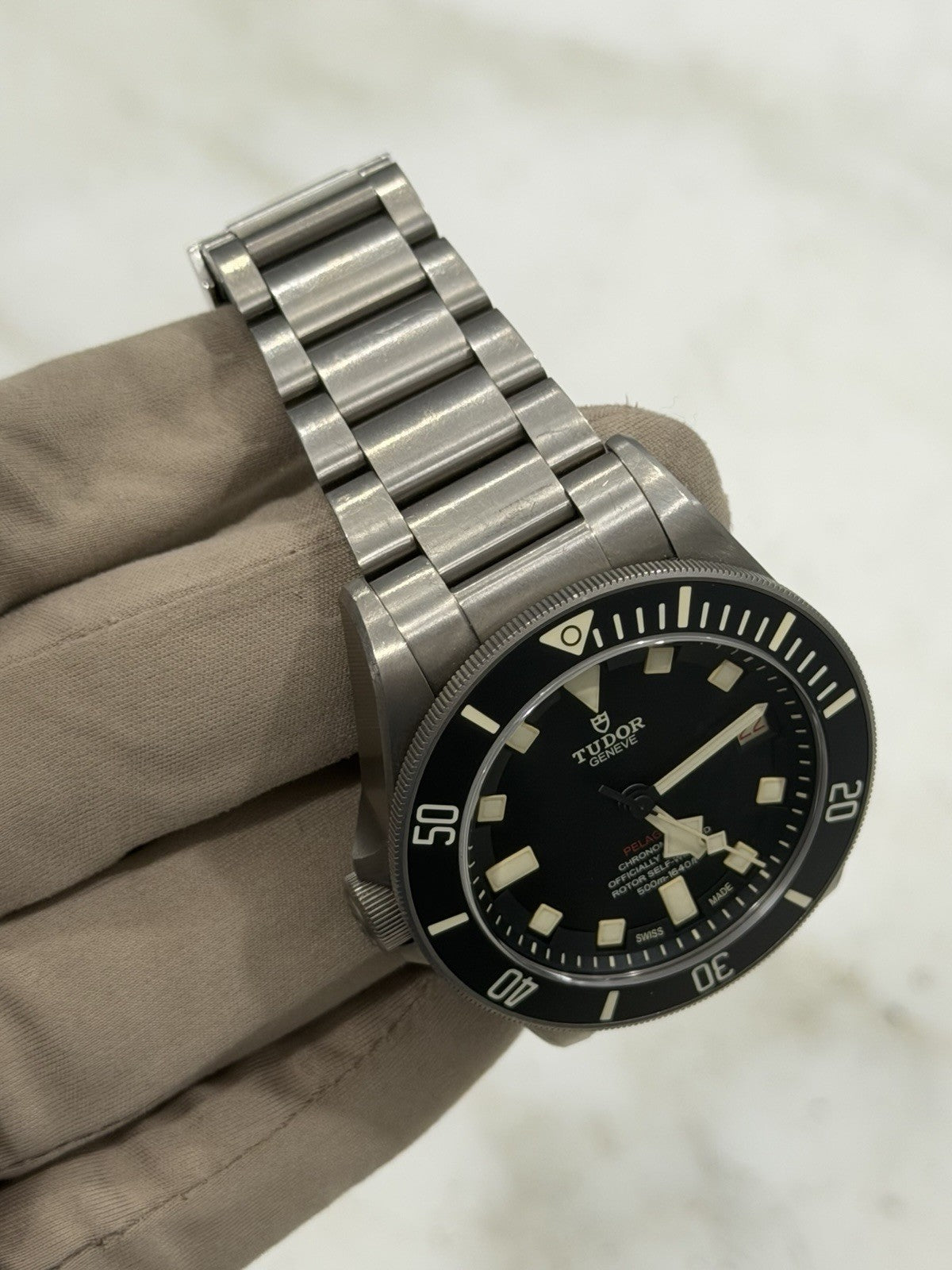 2018 Tudor Pelagos LHD Men's Automatic Titanium Watch 25610TNL - Box/Paper