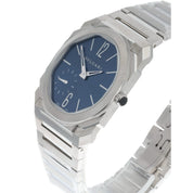 Bulgari Octo Finissimo Stainless Steel Blue Dial 40mm Automatic Mens Watch BGO40