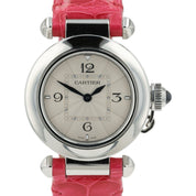 2026 SERVICE Cartier Pasha Silver Dial Steel 27mm Quartz Women’s WSPA001