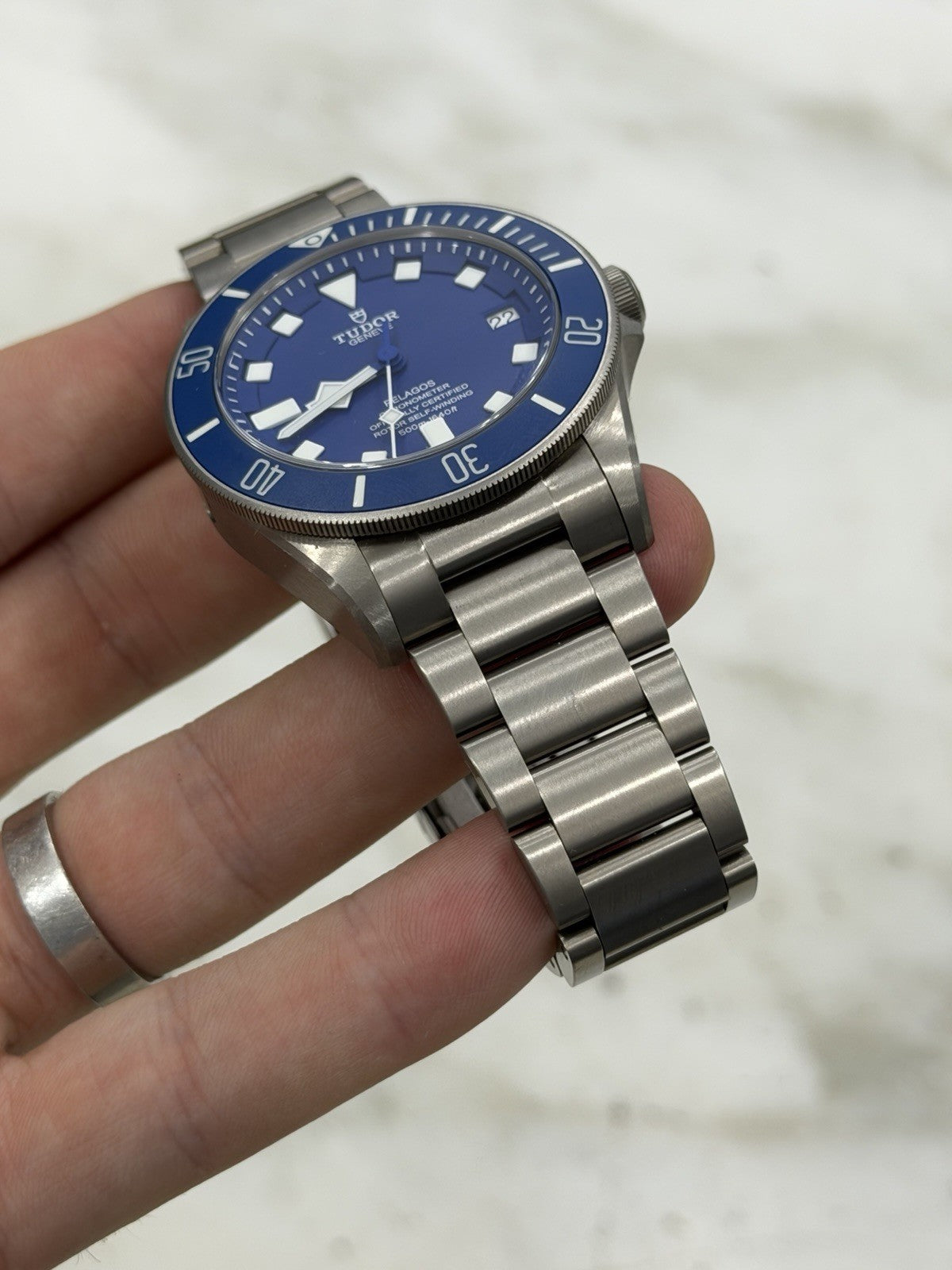 2026 Tudor Pelagos Date Blue Dial Titanium Men's Watch 25600TB - Box & Papers