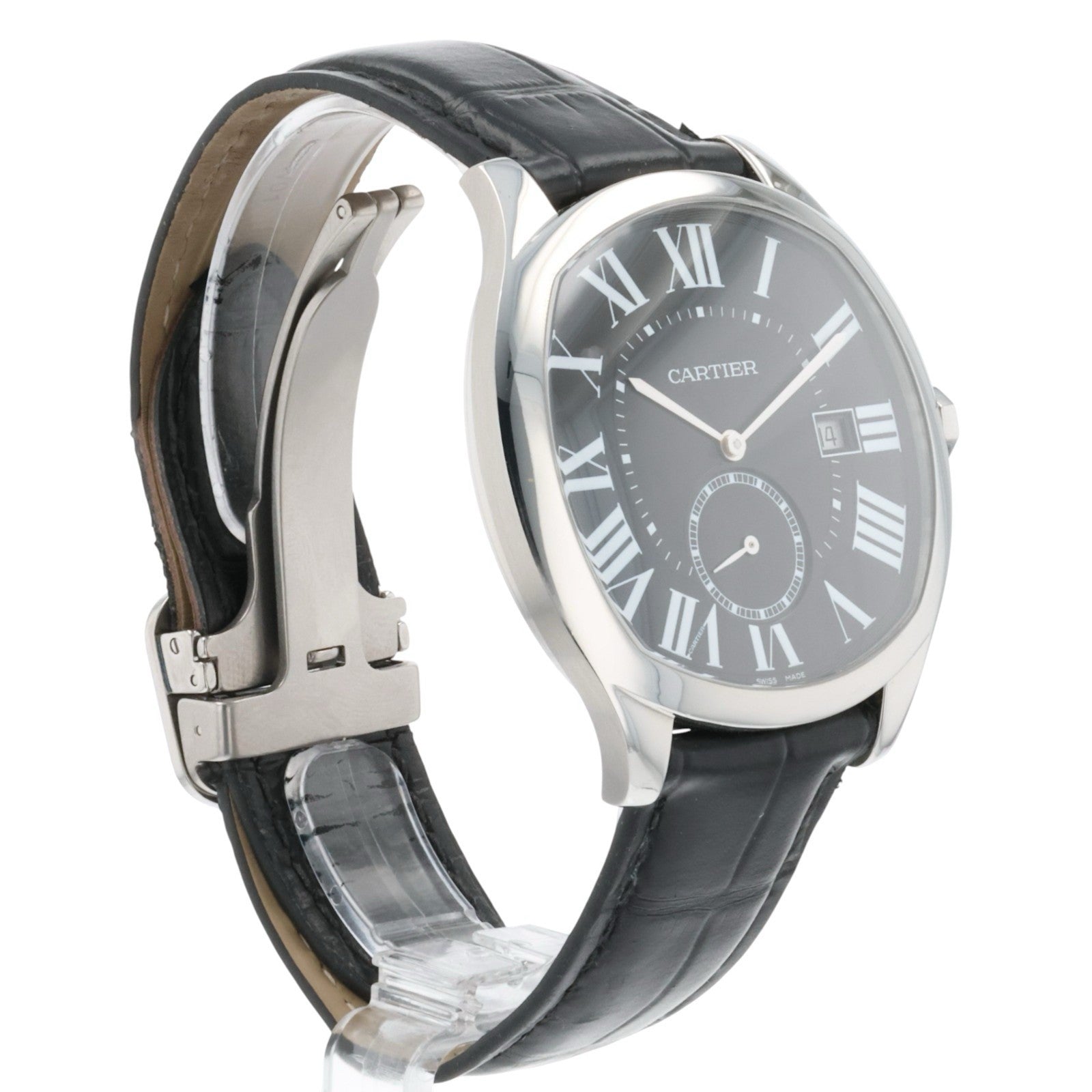 Cartier Drive de Cartier Steel Black Dial 40mm Automatic Men's Watch WSNM0009