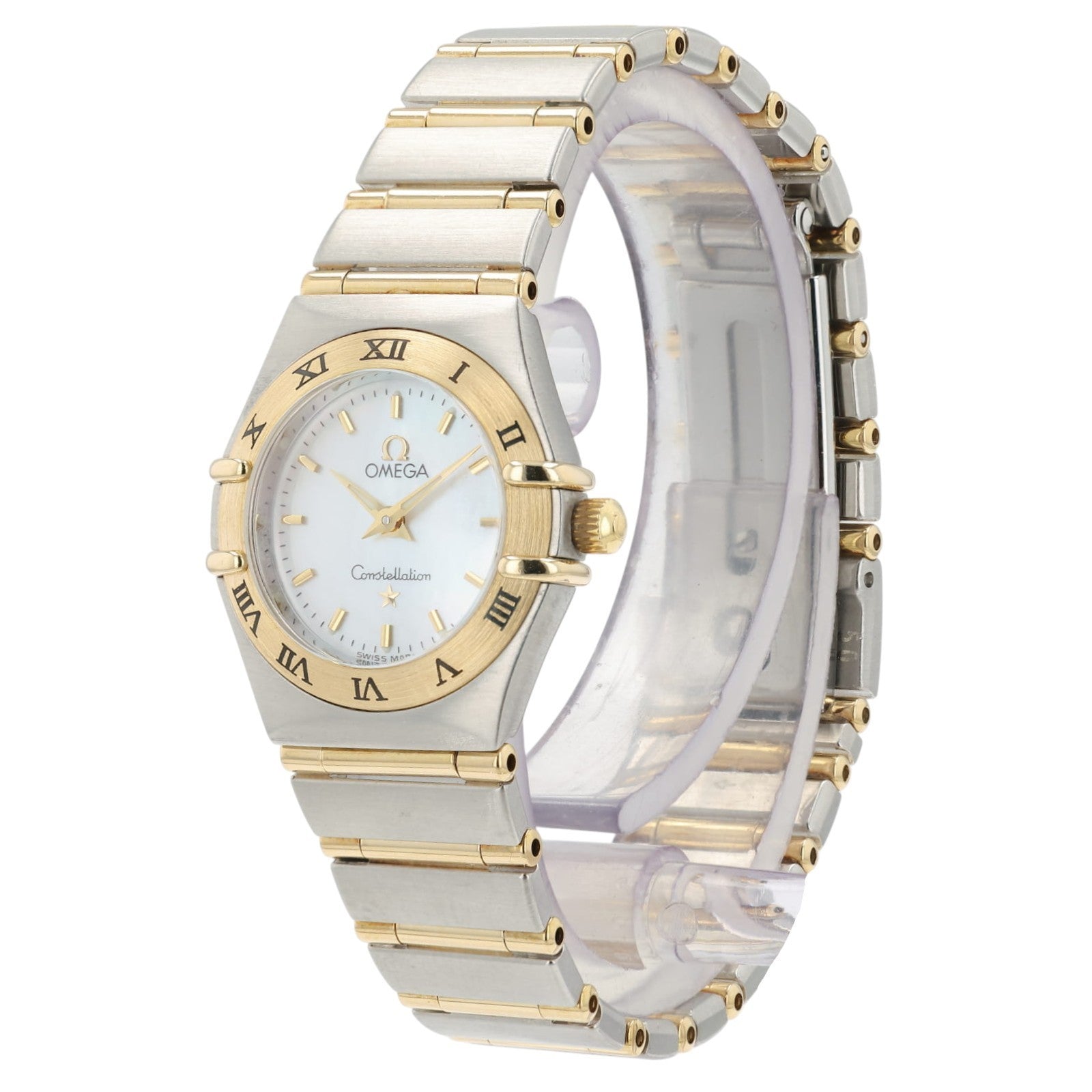 Omega Ladies Constellation MOP Dial 18k Yellow Gold & Steel Watch 1262.70.00