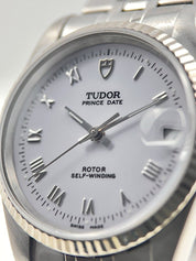 Tudor Prince Date Stainless Steel White 31mm Automatic Men’s Watch 72034