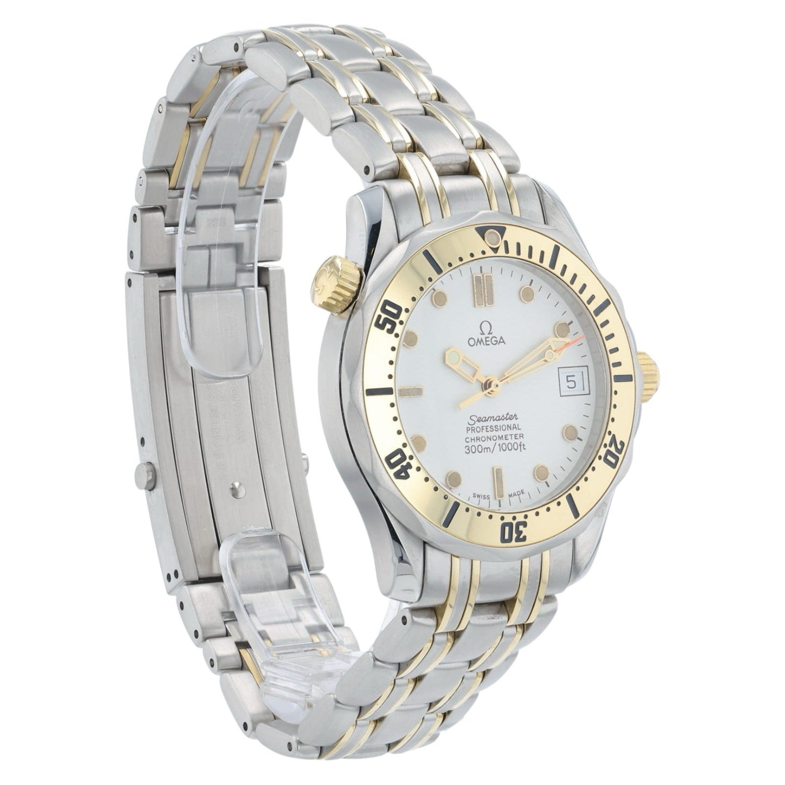 Omega Seamaster White Dial Gold & Steel 36mm Automatic Men’s Watch 2352.20.00