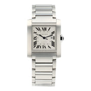 Cartier Tank Francaise Steel Silver Dial 30.5mm Automatic Men’s Watch WSTA0067