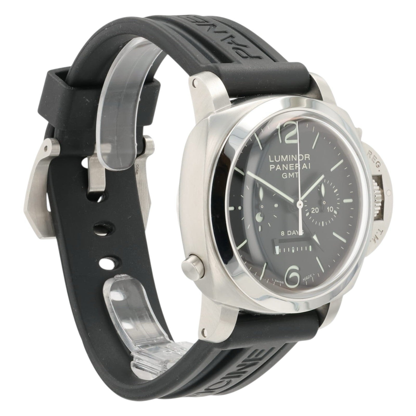 Panerai Luminor GMT Black Dial Stainless Steel 44mm Manual Wind Mens PAM00275