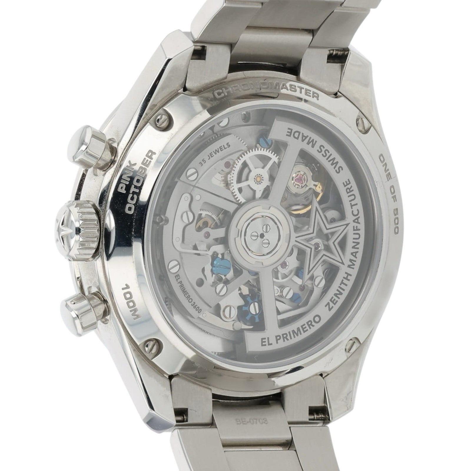 Zenith Chronomaster Sport Pink Dial Steel 41mm Automatic Mens Watch 03.3109.3600