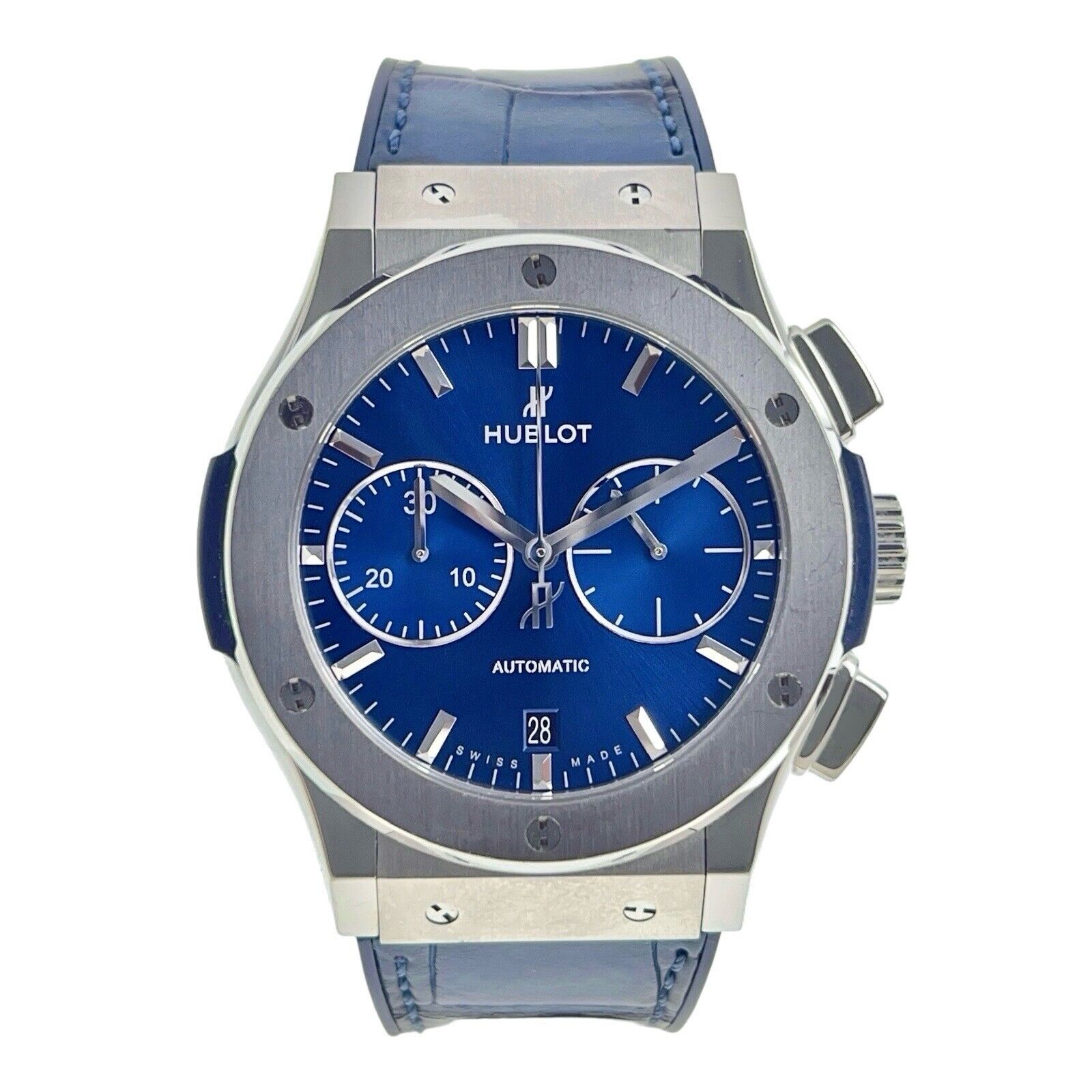 Hublot Classic Fusion Titanium Blue 45mm Automatic Men’s Watch 521.NX.7170.LR