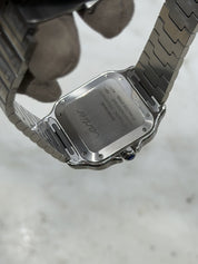 Cartier Santos Stainless Steel Green Dial 35mm Automatic Mens Watch WSSA0061