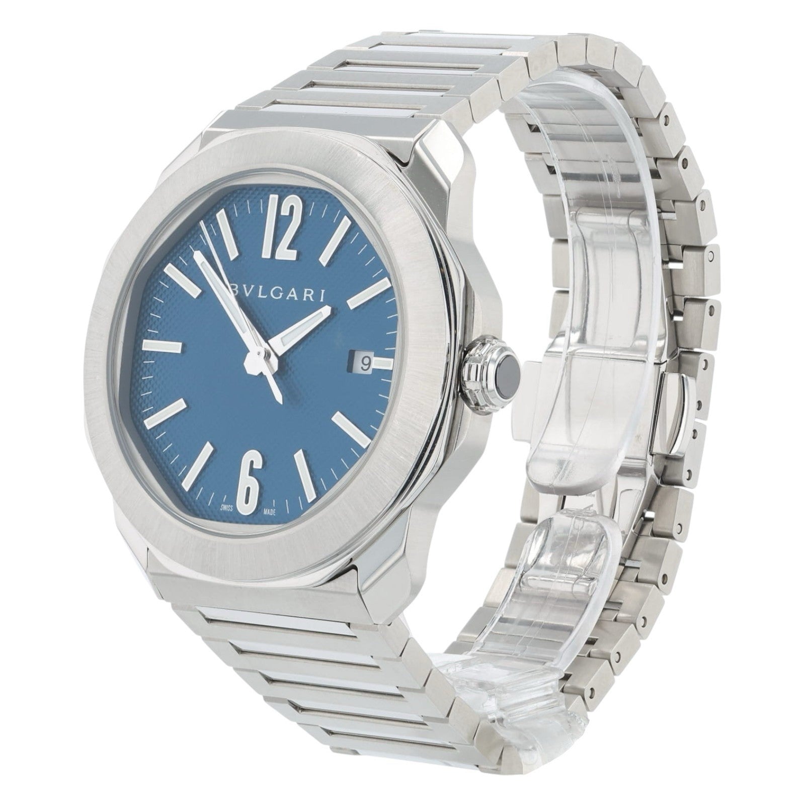 Bulgari Octo Stainless Steel Blue Dial 41mm Automatic Movement Mens Watch 103739