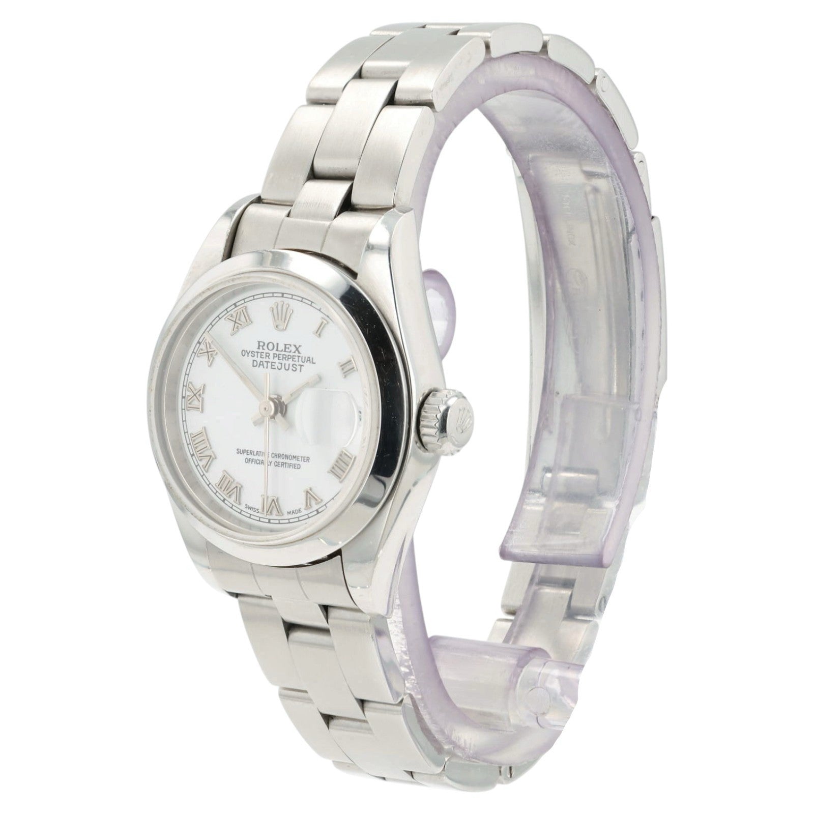 Rolex Datejust White Dial Stainless Steel 26mm Automatic Womens Watch 79160
