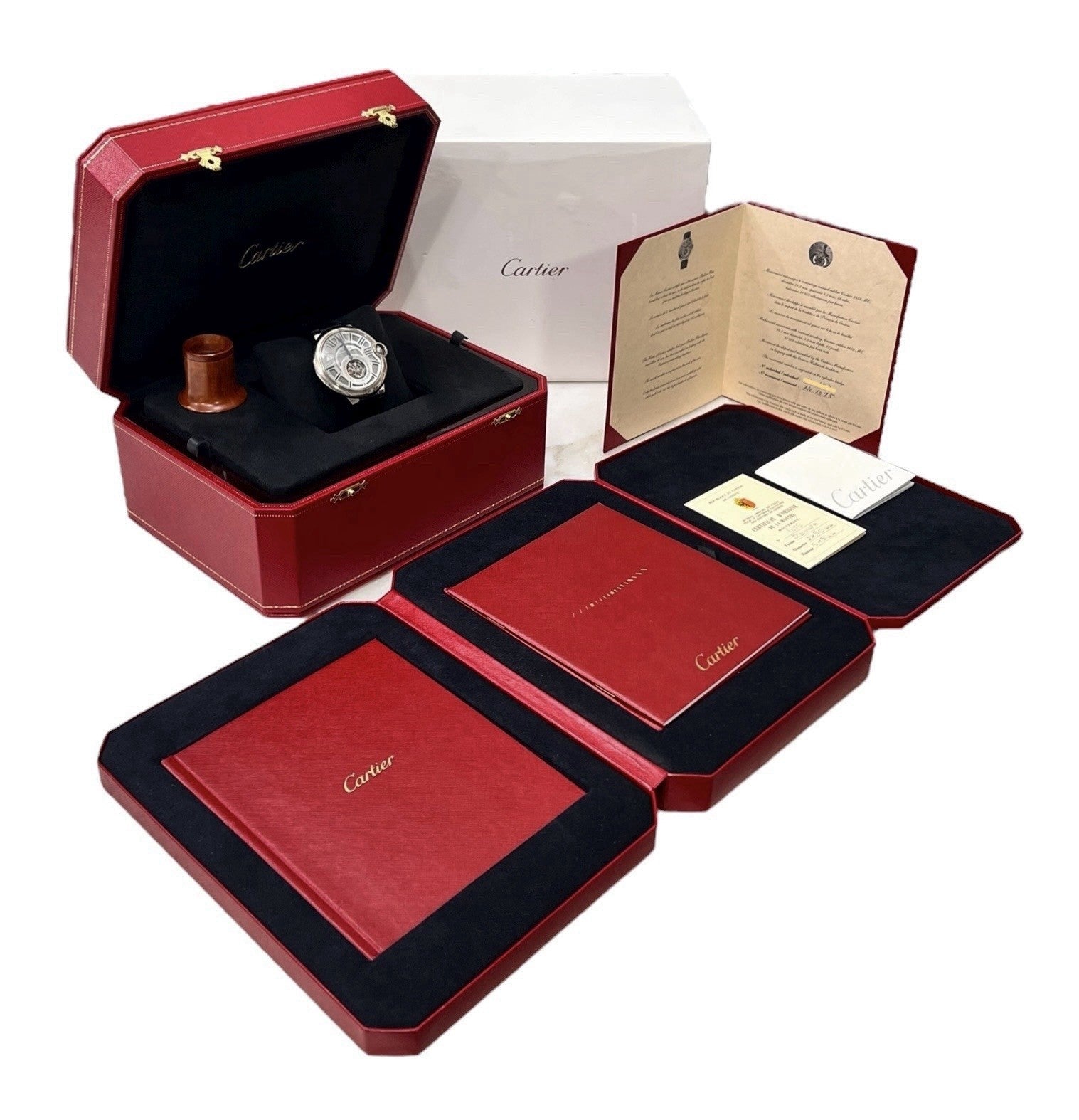 Cartier Ballon Bleu Tourbillon 18k White Gold 46mm Manual Wind Men’s W6920021
