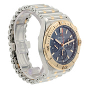 Breitling Chronomat Blue MOP Dial 18k Rose Gold & Steel 42mm Automatic UB0134