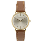 Patek Philipe Calatrava Silver Dial 18k Gold 33mm Manual Wind Men’s Watch 3468
