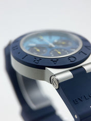 Bulgari Chronograph Aluminum Blue 40mm Automatic Men’s Watch BB40ATCH