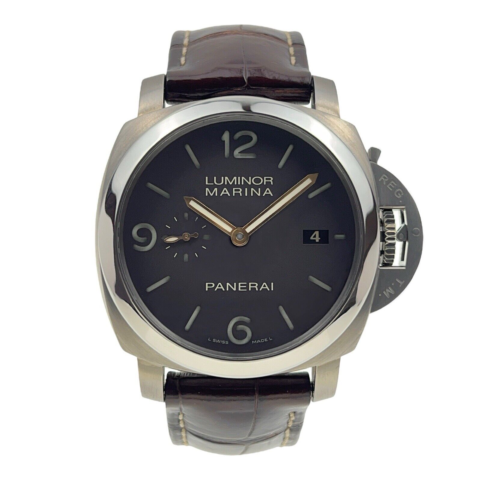 Panerai Marina 1950 3 Days Titanium 44mm Brown Automatic Men’s Watch PAM00351