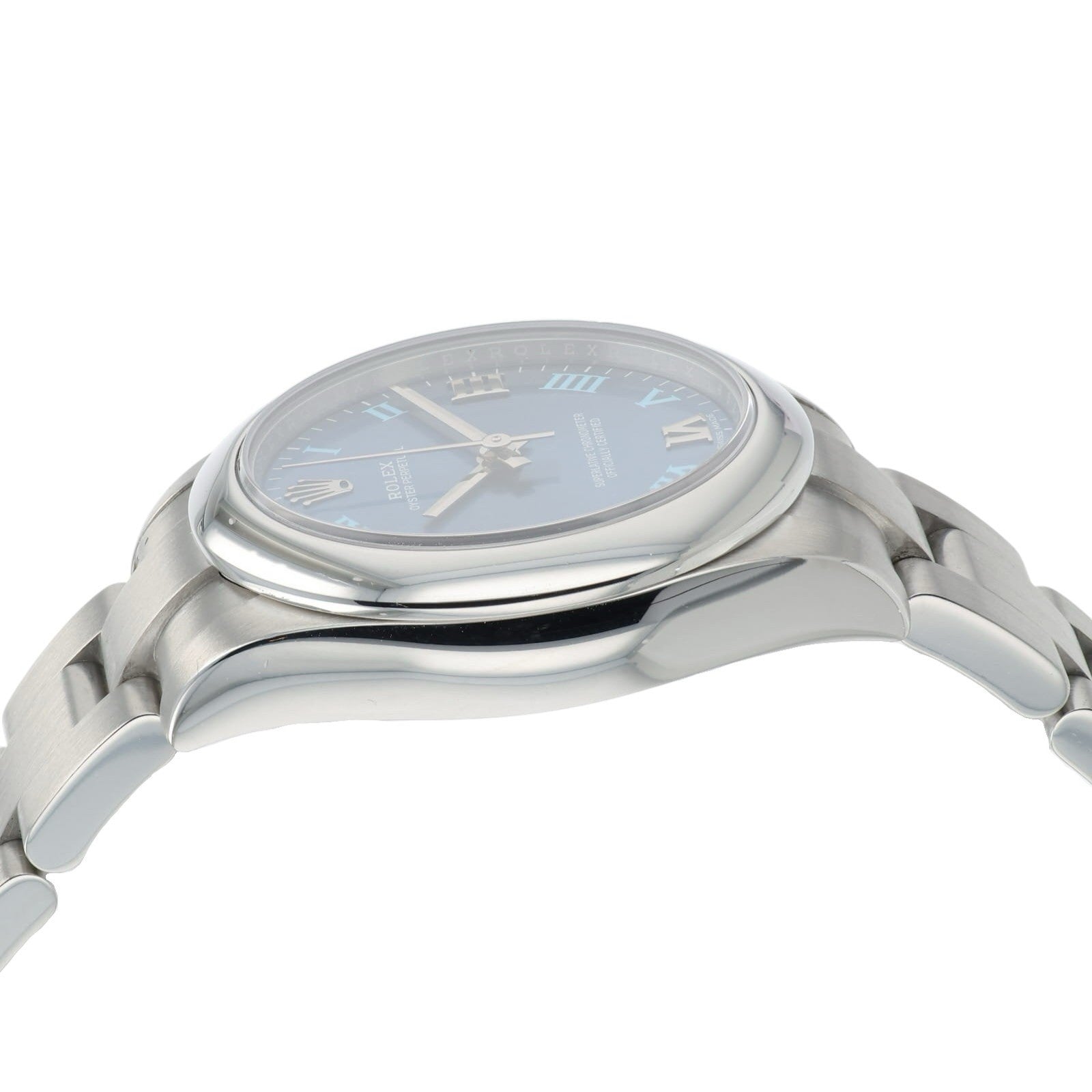 Rolex OP Blue Roman Blue Dial Stainless Steel 31mm Automatic Ladies Watch 177200