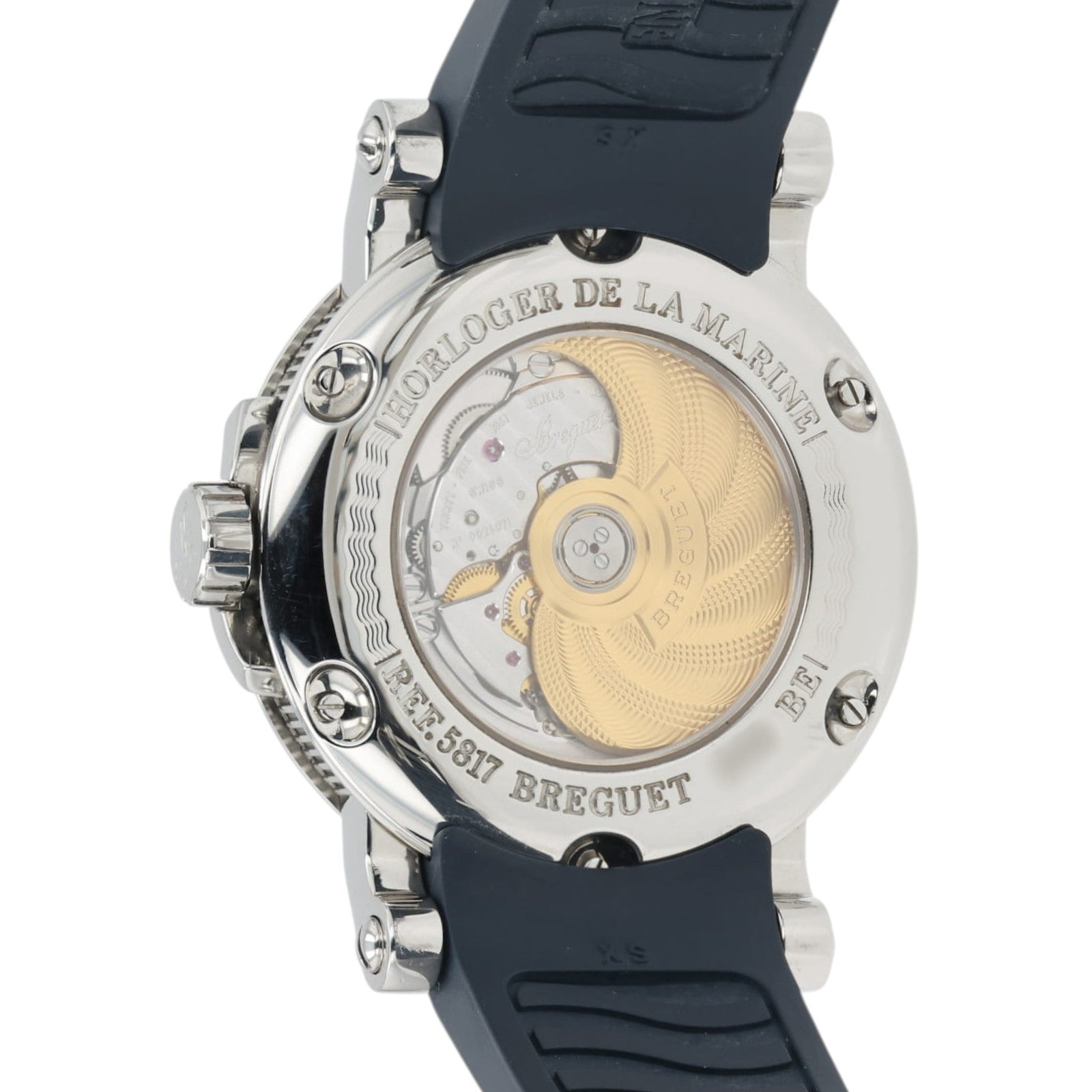 Breguet Marine Big Date Silver Dial Stainless Steel 39mm Automatic Mens 5817