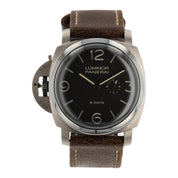 Panerai Luminor 8 Day Left Hand Black Dial Titanium Manual Winding 47mm PAM00368