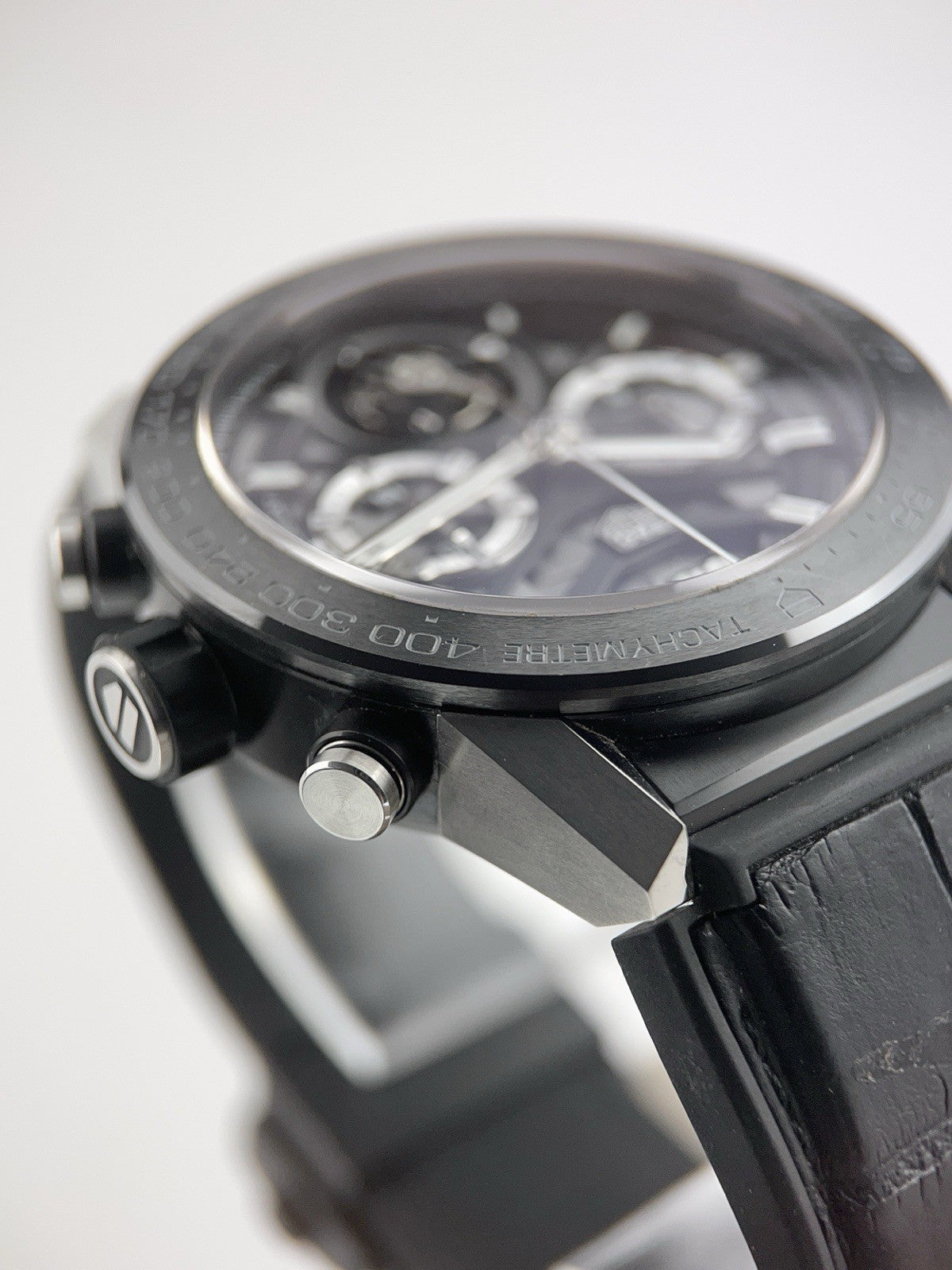 Tag Heuer Tourbillon Titanium Black Dial 45mm Automatic Men's Watch CAR5A8Y