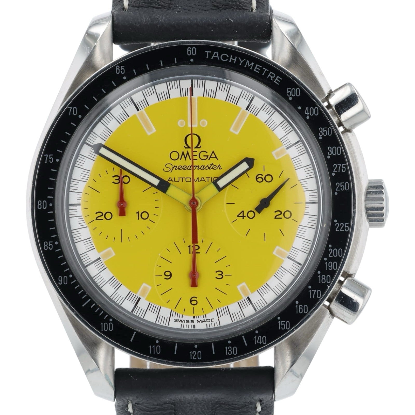Omega Speedmaster Racing Stainless Steel Yellow Dial 39mm Automatic Mens 3510.12