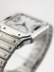 Cartier Santos Stainless Steel Silver Dial 35mm Automatic Men's Watch WSSA0029